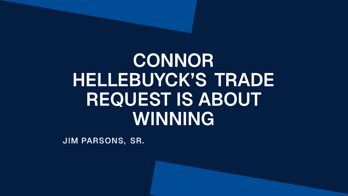 Connor Hellebuyck’s Trade Request Is About Winning