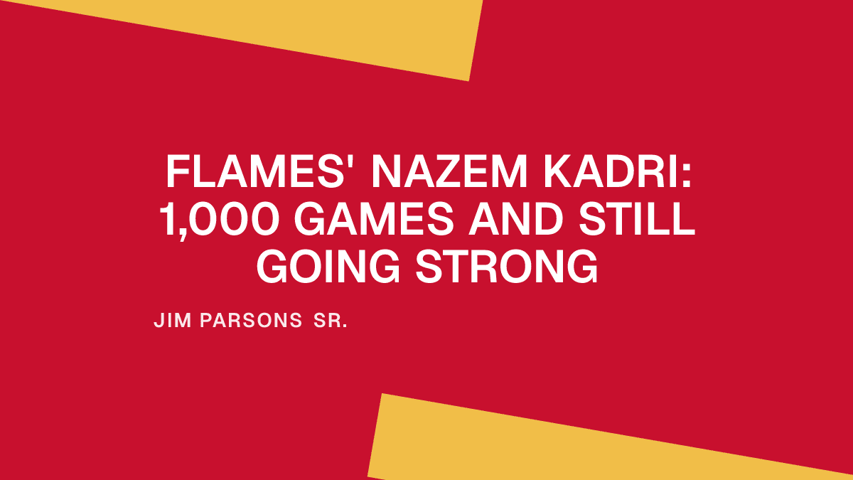 Flames' Nazem Kadri: 1,000 Games and Still Going Strong Placeholder Image