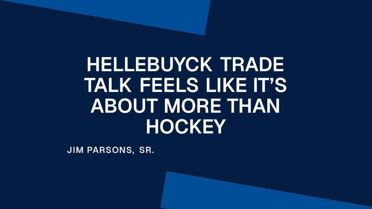 Hellebuyck Trade Talk Feels Like It’s About More Than Hockey