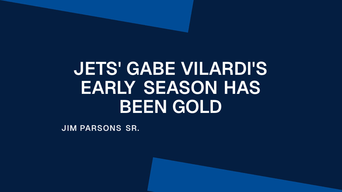 Jets' Gabe Vilardi's Early Season Has Been Gold Placeholder Image