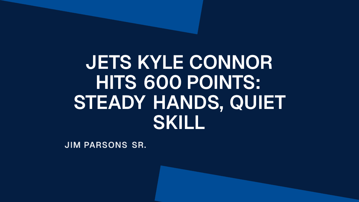 Jets Kyle Connor Hits 600 Points: Steady Hands, Quiet Skill Placeholder Image