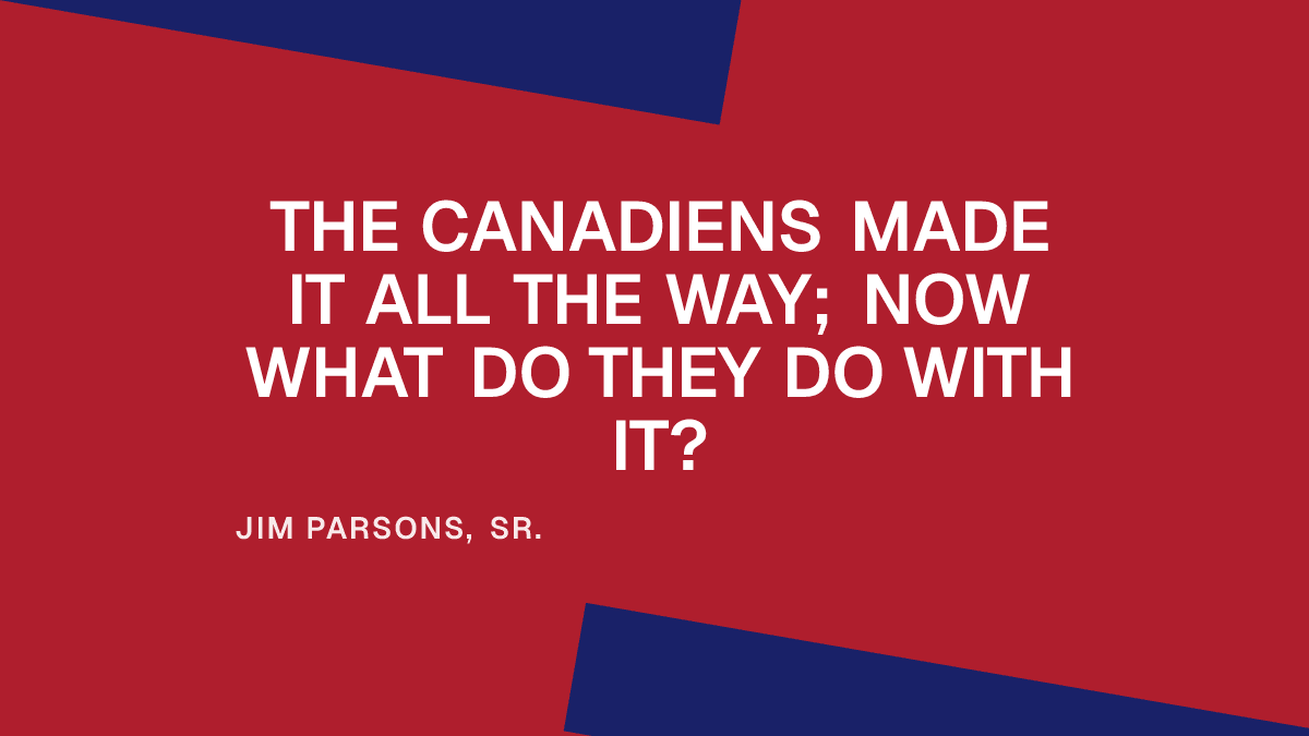 The Canadiens Made It All the Way; Now What Do They Do With It? Placeholder Image