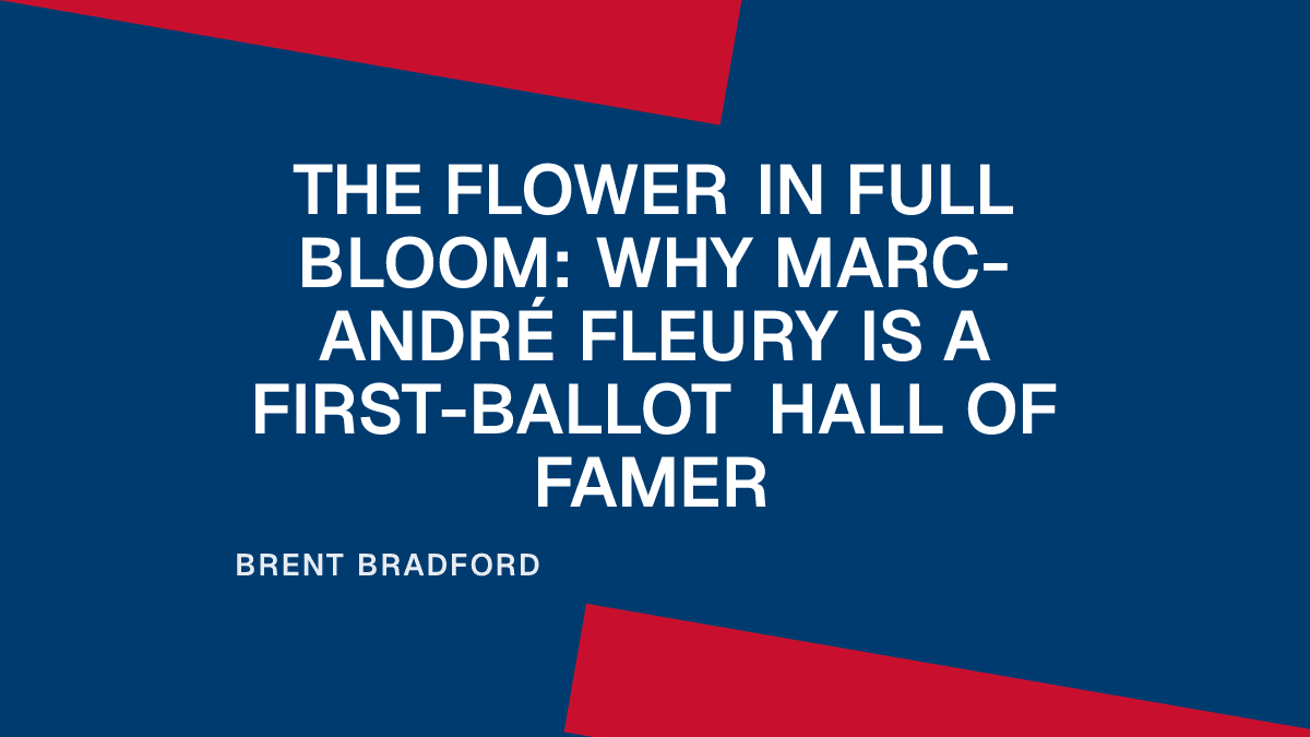 The Flower in Full Bloom: Why Marc-André Fleury Is a First-Ballot Hall of Famer Placeholder Image