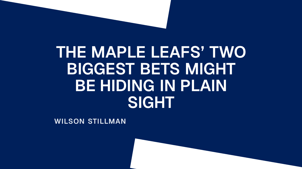 The Maple Leafs' Biggest Bet Isn't Matthews. It's Raddysh