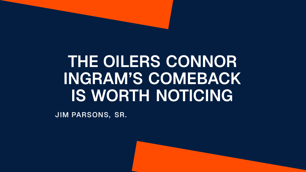 The Oilers Connor Ingram’s Comeback Is Worth Noticing