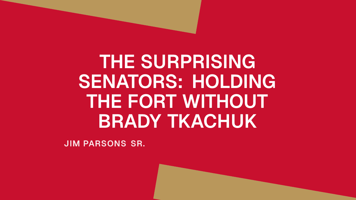 The Surprising Senators: Holding the Fort Without Brady Tkachuk Placeholder Image