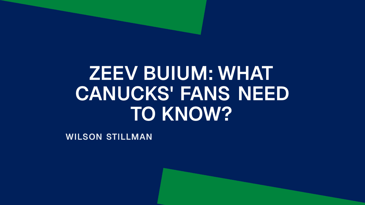 Zeev Buium: What Canucks' Fans Need to Know?